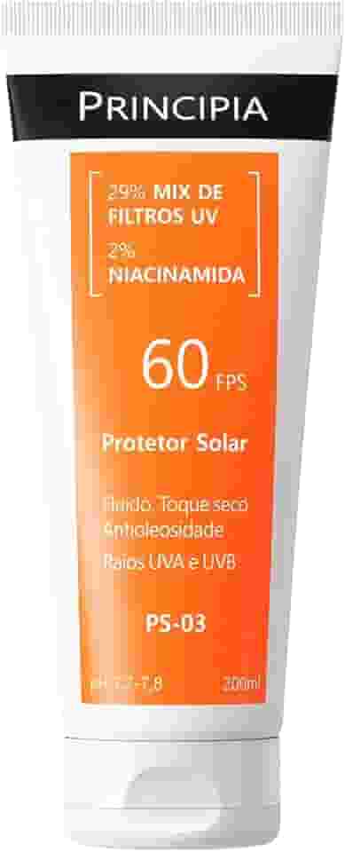 Protetor Solar Corporal Principia 29% Mix de Filtros UV + 2% Niacinamida FPS 60 PS-03 com 200ml
