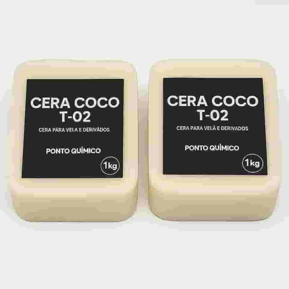 Cera de Coco para Velas 2kg – 100% Vegetal T-02 Ponto Química – Alta Performance, Ideal para Velas Artesanais e Aromáticas