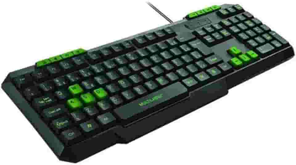 Teclado Gamer Multimídia Slim Verde Multi - TC243