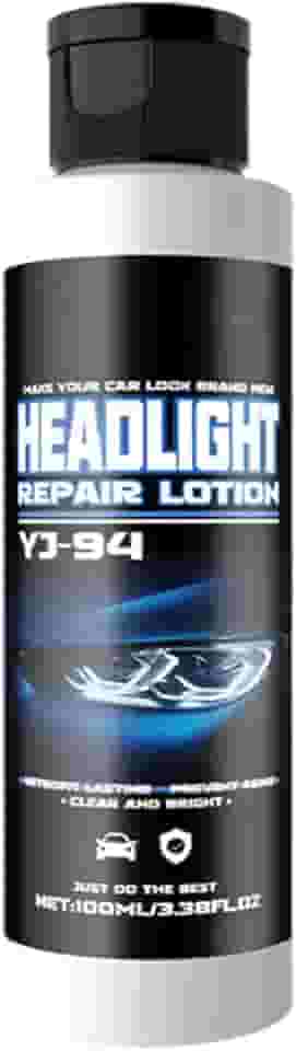 Limpador de luz de carro | Reparo de arranhões de farol de 100 ml - Fluido de restauração de farol automotivo, para lentes nubladas oxidadas amarelas opacas