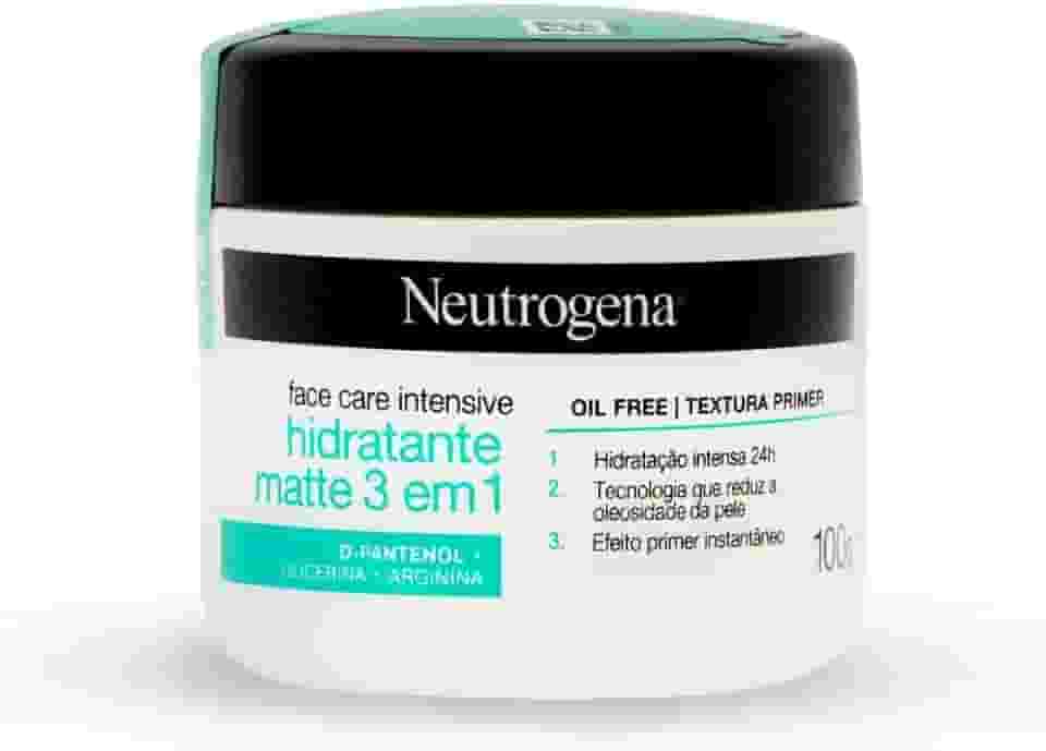 Neutrogena Hidratante Facial Matte 3 em 1 Face Care Intensive, 100g