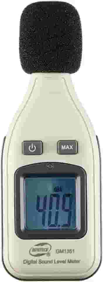 Medidor de Ruído Digital Portátil com Tela LCD, Faixa de 30 a 130 dB, Alta Precisão, Resposta Rápida e Função Hold para Medição Profissional de Níveis Sonoros