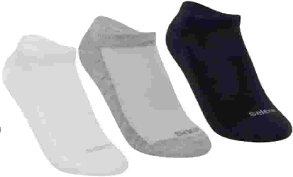Kit 3 Pares Meia Sapatilha Invisível C/Pontos de Transpiração Unissex Selene Adulto