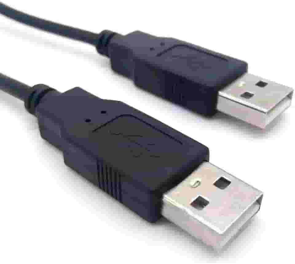 Cabo USB Macho para USB Macho 2.0, 1,5m, Cor Preta – Alta Velocidade e Durabilidade Premim