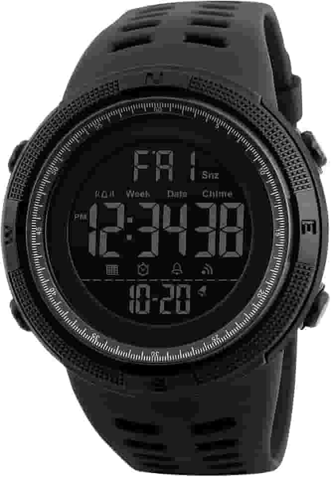 Relógio Masculino Esportivo Digital à Prova D'água Preto 1251
