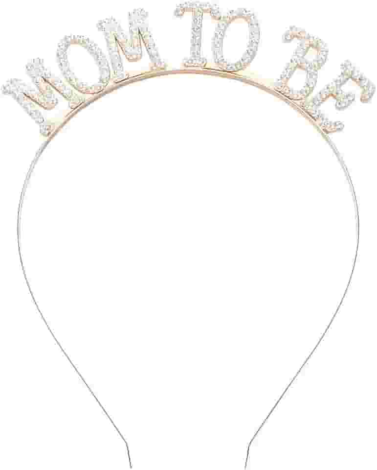 Faixas de cabeça para mulheres, coroa futura mãe, presentes para grávidas, decorações para novas mães, decorações para mulheres, lembrancinhas de festa de revelação de gênero para mãe, acessórios de