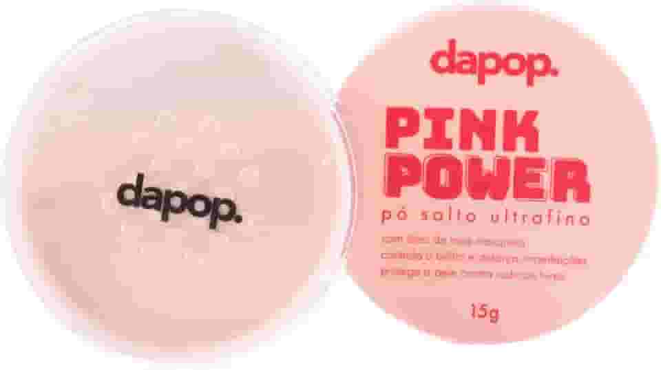 Pó Solto Para Maquiagem Pink Powder Com Rosa Mosqueta - Dapop