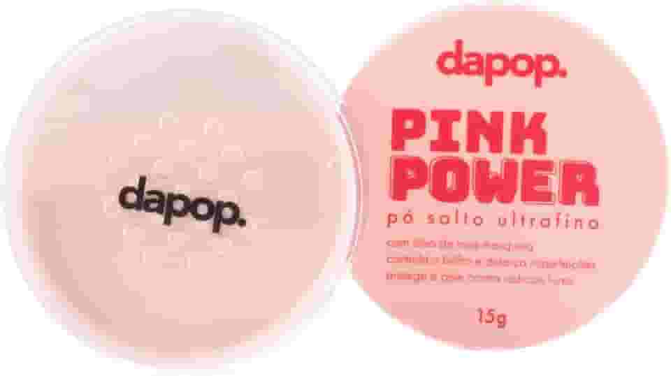 Pó Solto Para Maquiagem Pink Powder Com Rosa Mosqueta - Dapop