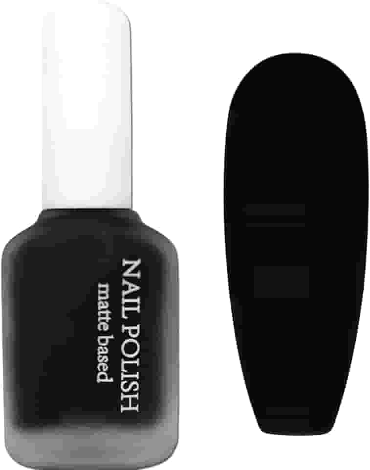 Esmalte Preto Fosco - Secagem Rápida Ao Ar Para Homens E Mulheres, Esmalte Em Gel Escuro