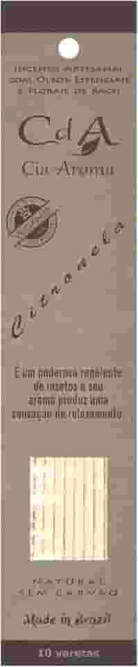 Incenso Vareta Citronela Óleo Essencial e Florais