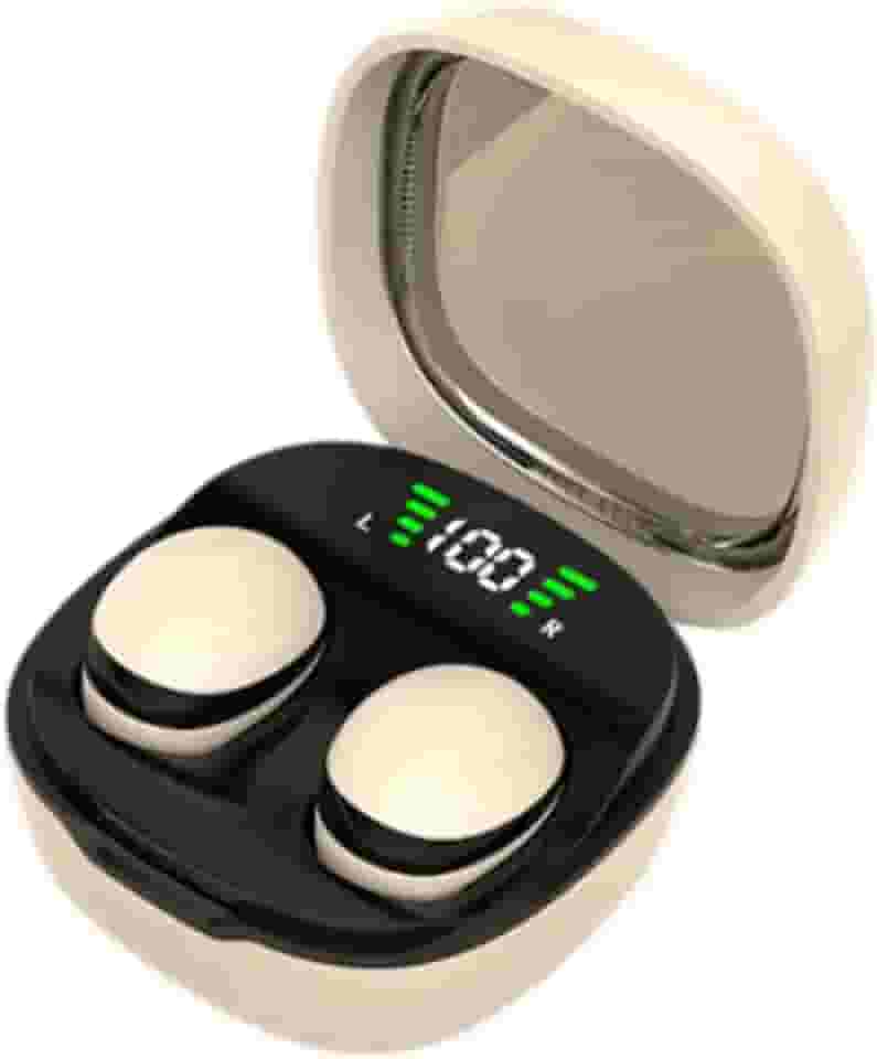 Fones de Ouvido Intra-auriculares para Dormir Fones de Ouvido com Cancelamento de Ruído Fone de Ouvido para Dormir Sem Fio 5.3 Fone de Ouvido para Lap, Pele