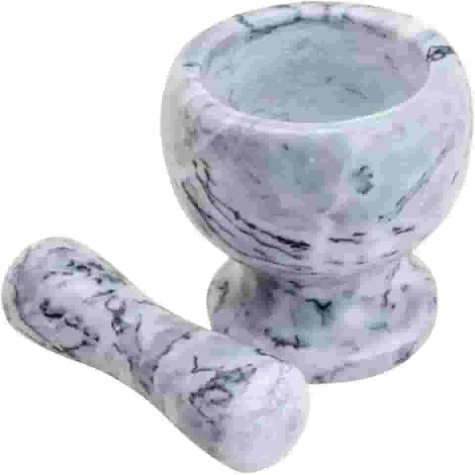 Pilão De Pedra Mármore Com Socador