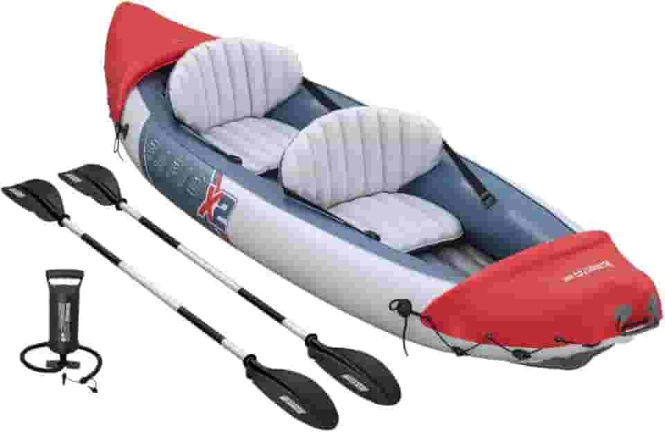 Caiaque Inflável Lite-Rapid X2, 2 Pessoas, 3,21m x 1m, 220kg, com 2 Remos e Bomba de Ar