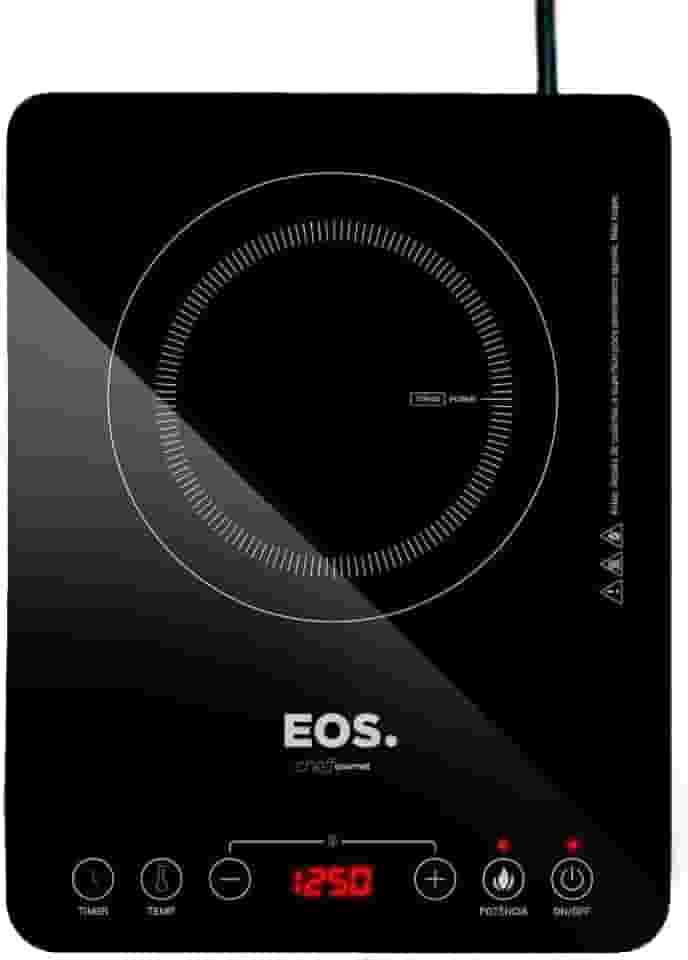 Cooktop de Indução 1 Boca Eos Cheff Gourmet 2000w Preto Eci01ppb Bivolt