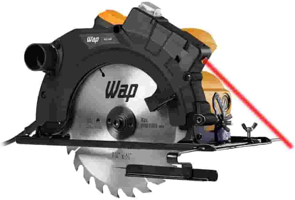 WAP Serra de Circular 7.1/4" ESC 1500 com Guia a Laser e Base de Ajuste até 45°, Empunhadura Emborrachada, 1500W 127V
