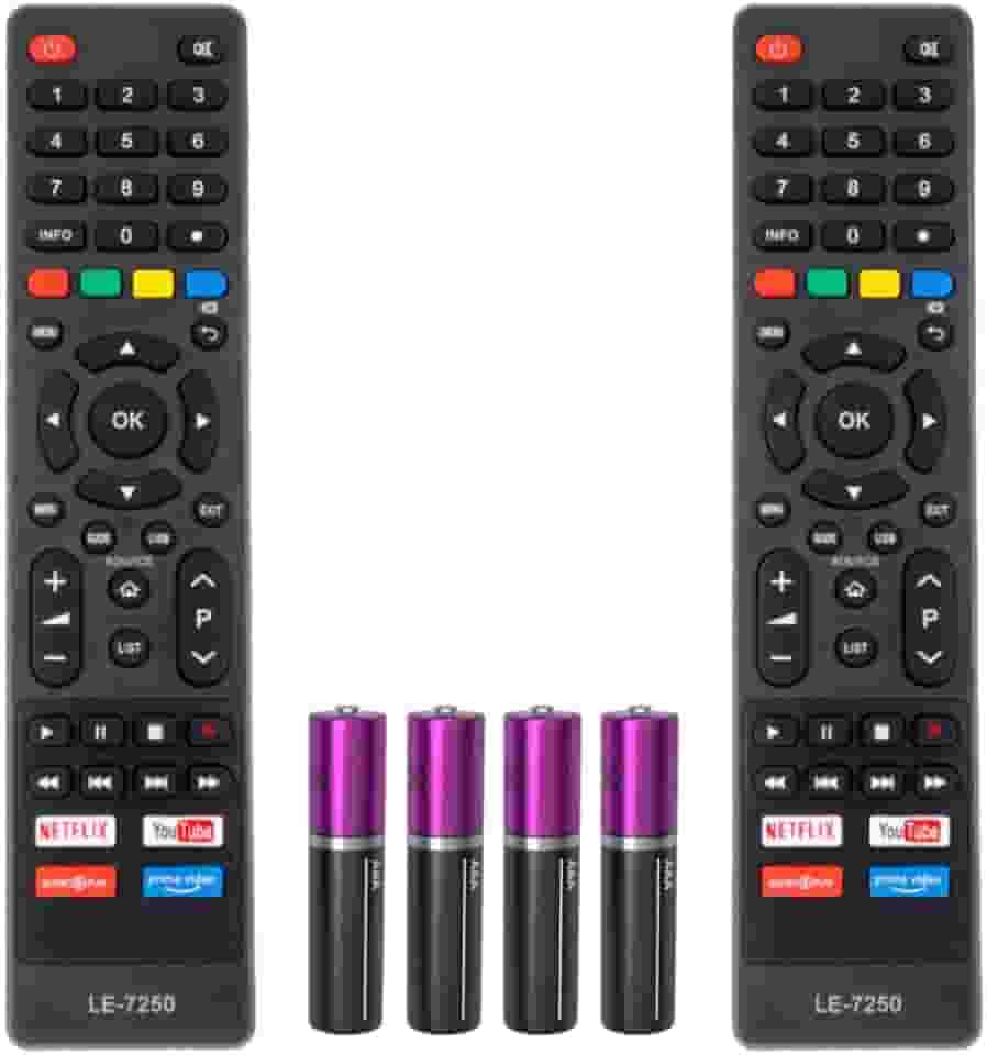 Kit 2 Controle Remoto Para Philco Smart TV