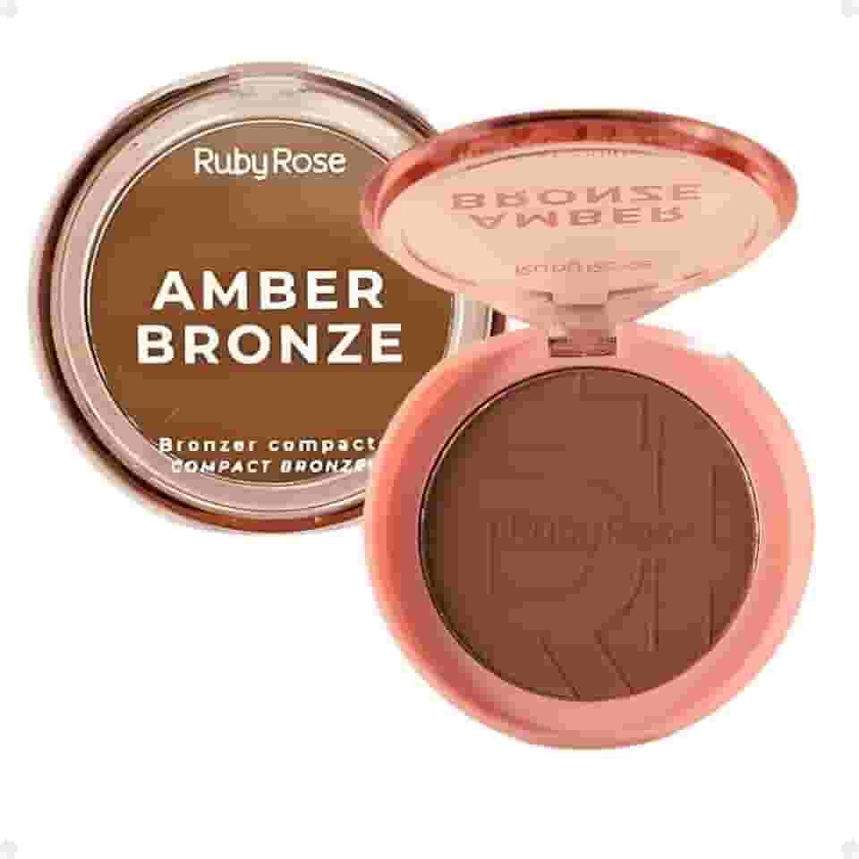 Bronzer Compacto-Amber Bronze Tropical Tan Hbm202-4 Ruby Rose