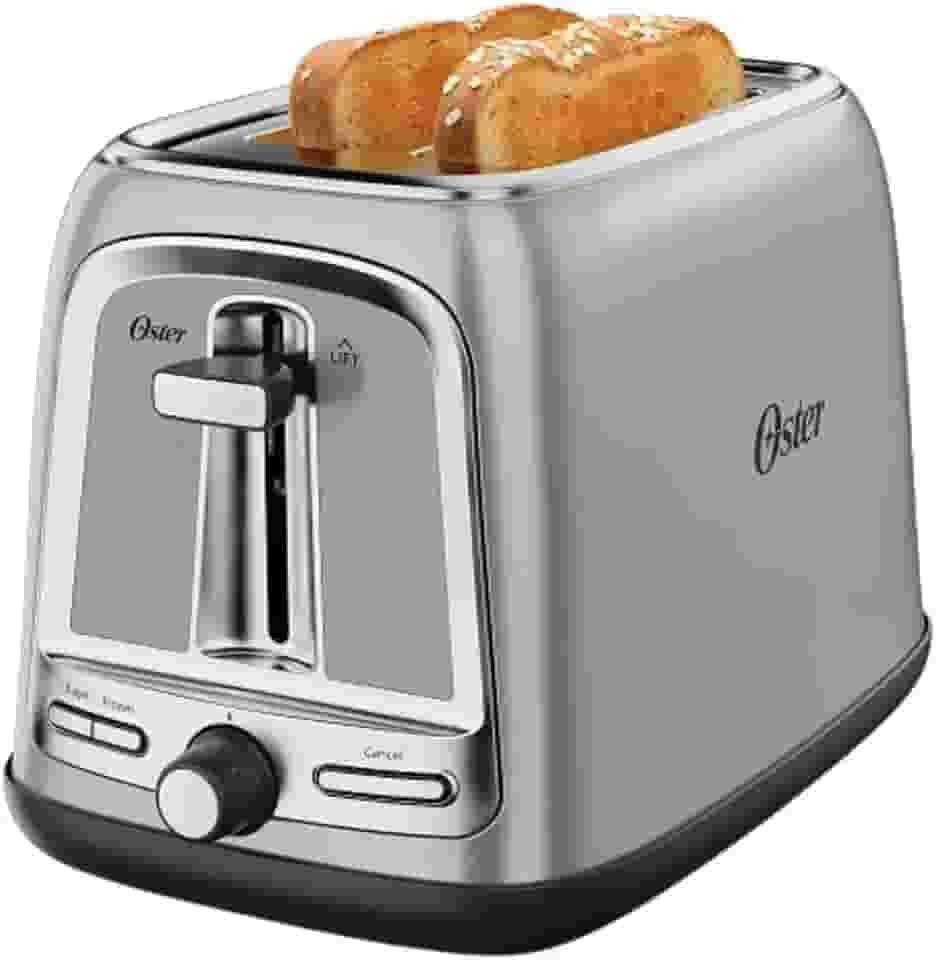 Oster 2-Slice Toaster with Advanced Toast Technology, Stainless Steel