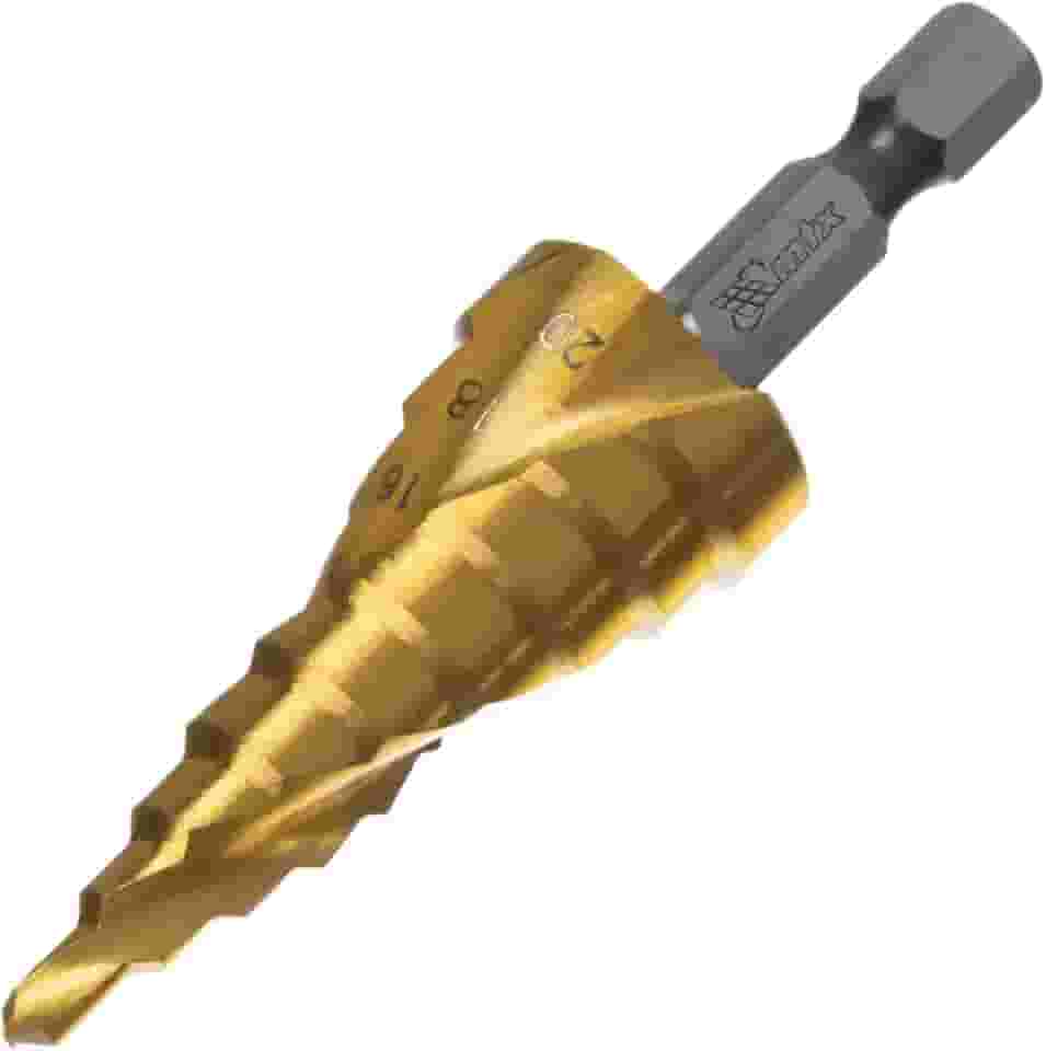 MTX Broca Escalonada HSS Profissional Espiral, Conjunto 4-20 mm para Furos Precisos em Metal, Plástico e Madeira