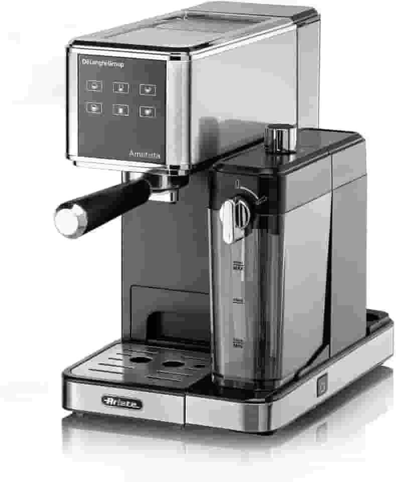 Ariete 1397, Máquina de Café Expresso Ametista, espumador de leite, compatível com café moído e saches - 220V