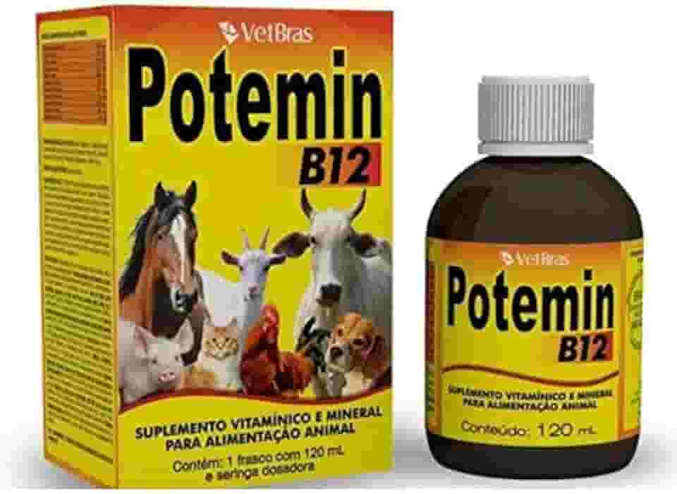 Potemin Suplemento e Mineral Para Animais B12 120 mL - VetBras