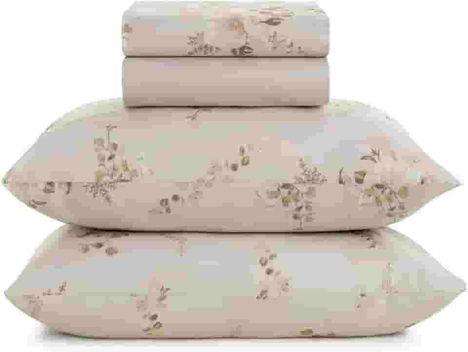 Jogo de Cama Lençol Queen Percal 160 fios Karsten 100% Algodão Toque Macio 4pçs (Nice)