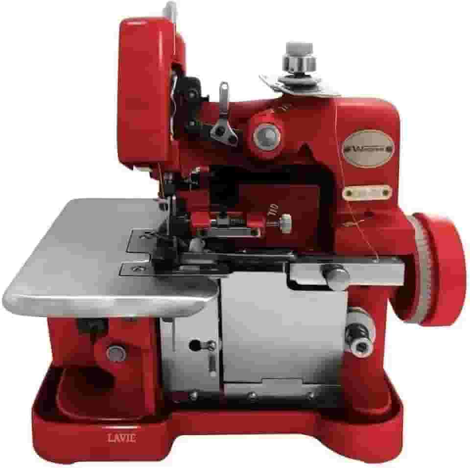 Máquina De Costura Semi Industrial Overlock Westpress Gn1-6d Portátil VERMELHO (220)