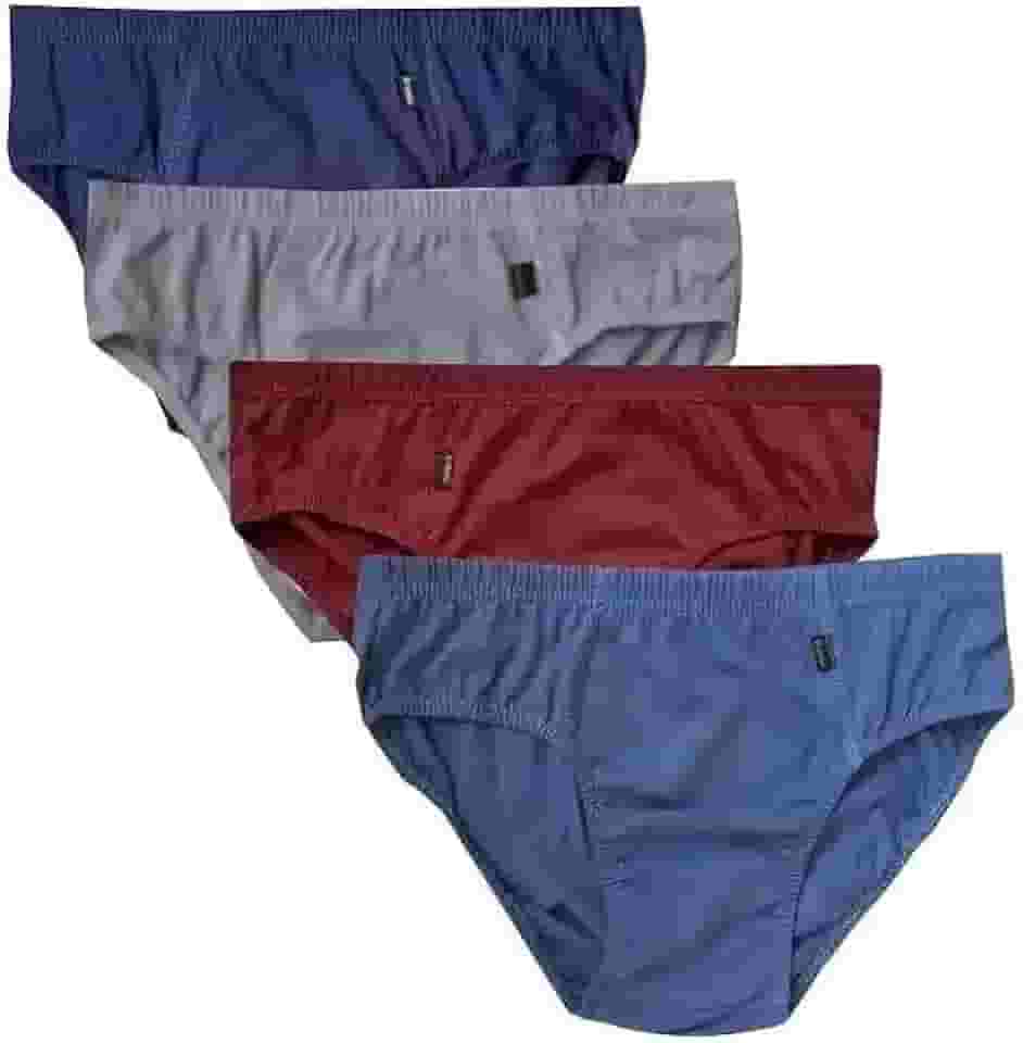 Kit 6 Cueca Slip Elástico Embutido Adulto 100% Algodão Cores Sortida