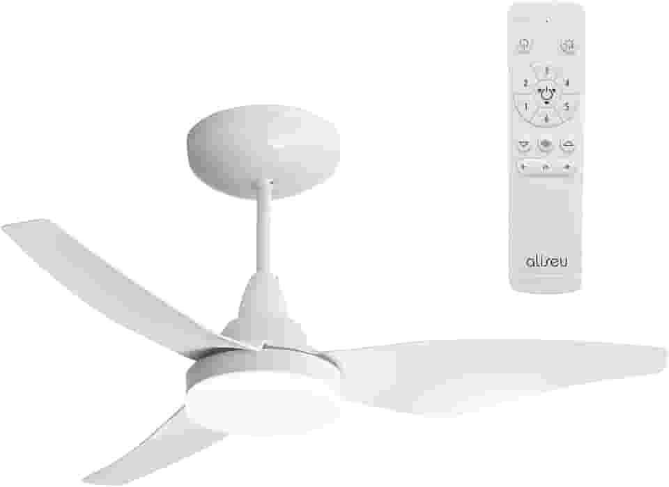 Ventilador de Teto Aliseu Mestre Branco Bivolt com Controle Remoto