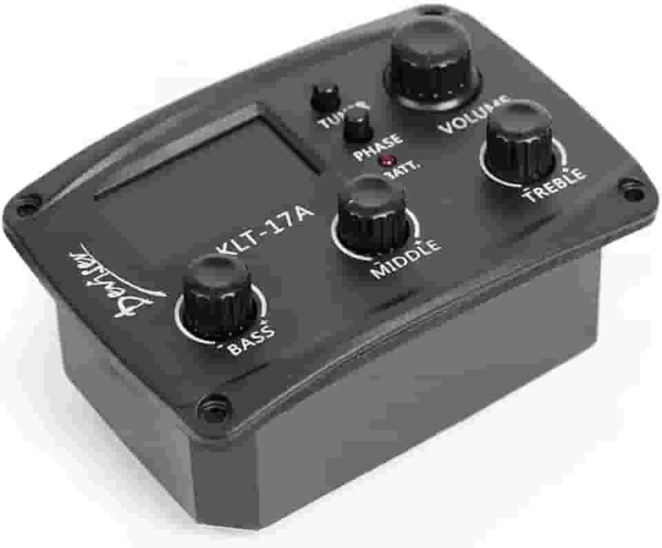 Captador de violão clássico folk acústico com display LCD e EQ 4 bandas para acessórios instrumentos corda