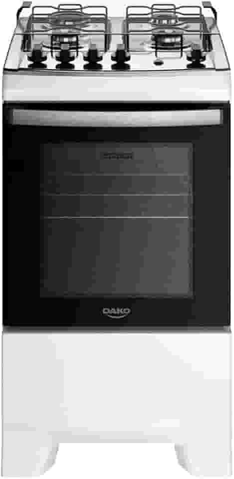 Fogão 4 Bocas Dako Supreme Branco Com Mesa De Inox Bivolt