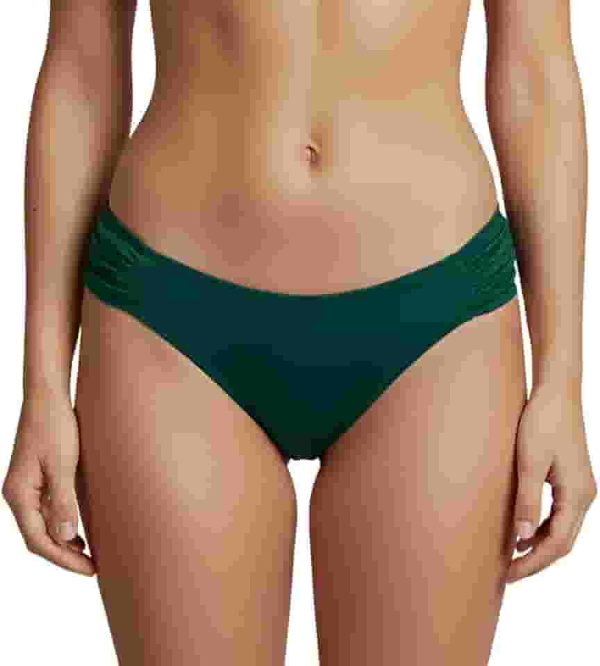 Biquíni Calcinha Praia Feminina Adulto Drapeada Borboleta Lateral Larga Forrada Blogueira Verão