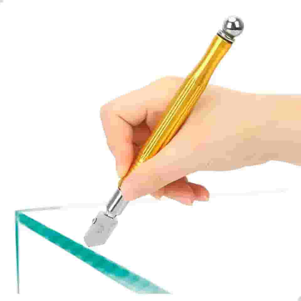 Cortador de Vidros 23cm Roda em Metal Puro Faixa de Corte 5-12mm Profissional Ergonomico