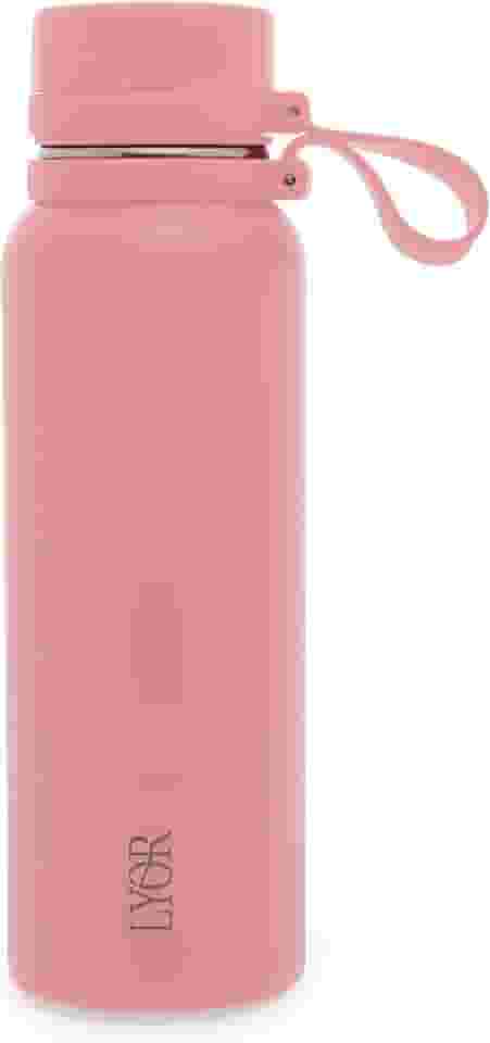 LYOR - Garrafa Térmica de Aço Inox Explorer Rosa 650ml