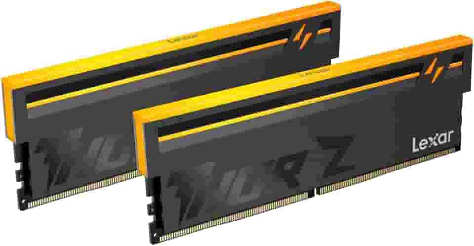Lexar THOR Z Series RGB DDR5 RAM Kit de 32 GB (2 x 16 GB) 6000 MHz, DRAM 288 pinos UDIMM Desktop, memória de computador para jogos de alto desempenho para PC para Intel XMP 3.0/AMD EXPO, PMIC/On-die
