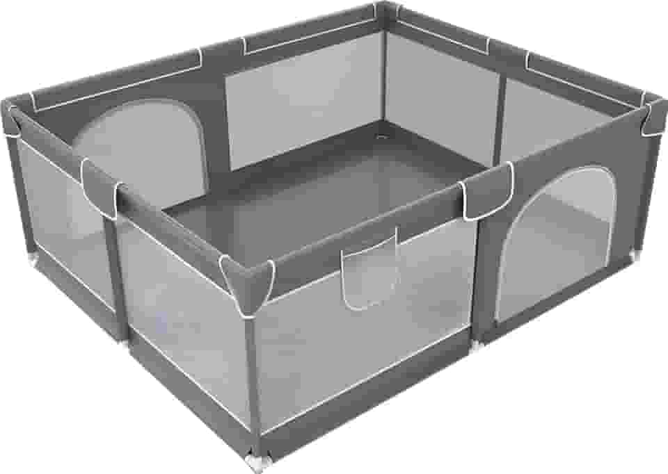 Cercadinho para Bebê/Pet 180×150 x 66 – Tela Respirável, Estrutura Reforçada, Seguro e Fácil de Montar - Acompanha Sacola de Transporte