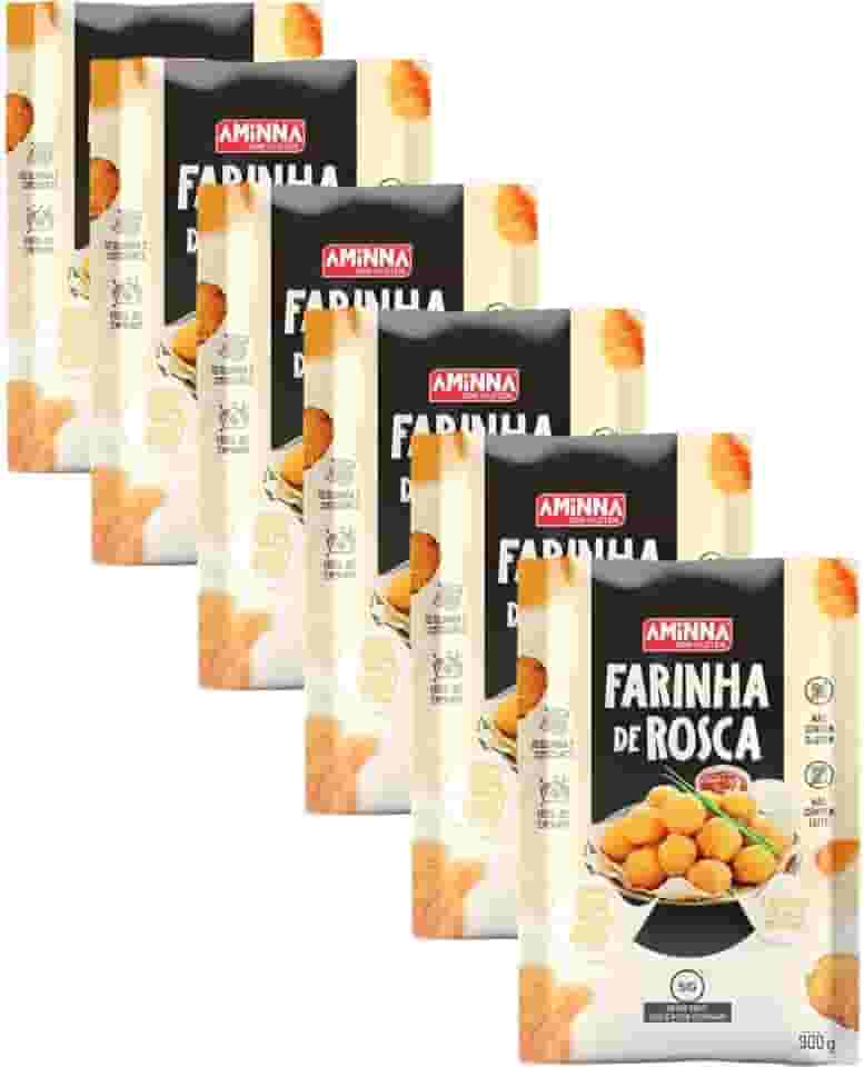 Kit 6 Farinha De Rosca Sem Glúten 300g - Aminna