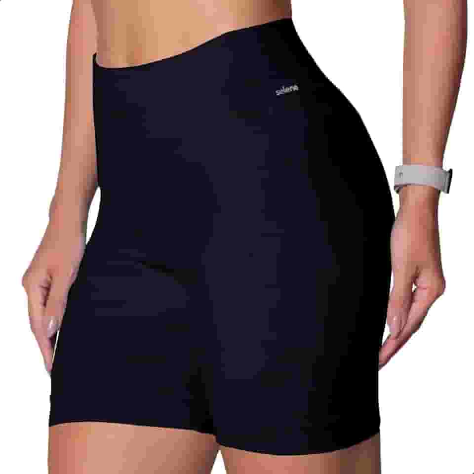 Short Academia Feminino Zero Transparência Sem Costura Poliamida Selene Adulto