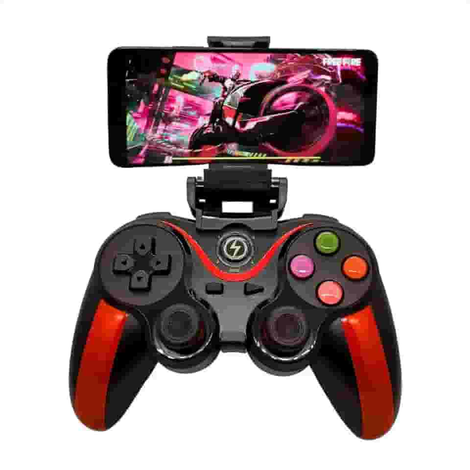 Controle Gamer G7 V1 – Controle Sem Fio Bluetooth para Celulares, Tablets, Consoles, PC e Smart TVs com Bateria de Longa Duração (Azul) (Vermelho)