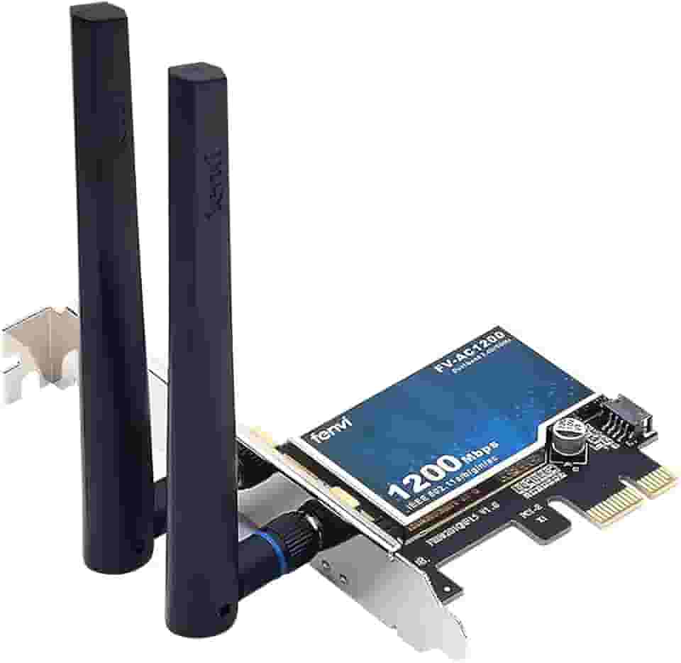 Placa de Rede Wifi Dual Band, 2.4GHz / 5GHz, PCI-Express, Offboard, Bluetooth 4.0, Wifi 5, AC 1200, PC, Windows, Linux