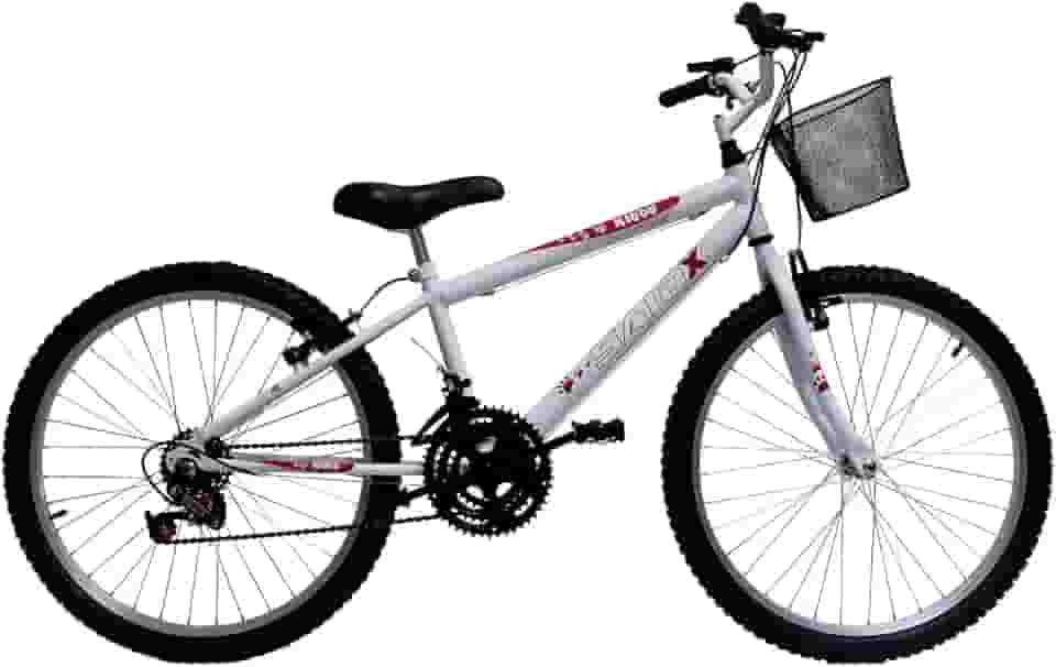 Bicicleta de Passeio Saidx Bike Feminina - Aro 24 18 Marchas - Freios V Brake