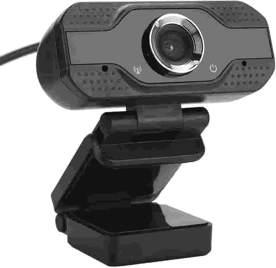 Webcam Full HD 1080p com Microfone para Computador e Notebook – Câmera USB Plug & Play com Redução de Ruído e Suporte Ajustável para Aulas Online, Reuniões e Home Office