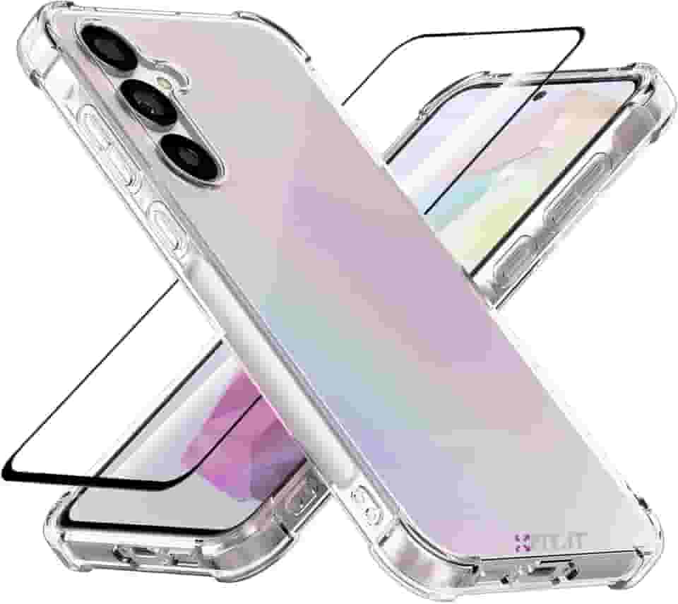 Capa Case Capinha Anti Shock para Samsung Galaxy M55 e Película 3D Vidro Temperado Full Cover