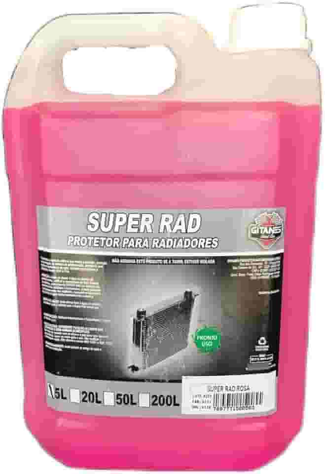 Aditivo Rosa Fluido para Radiador Pronto para Uso Galão 5 Litros