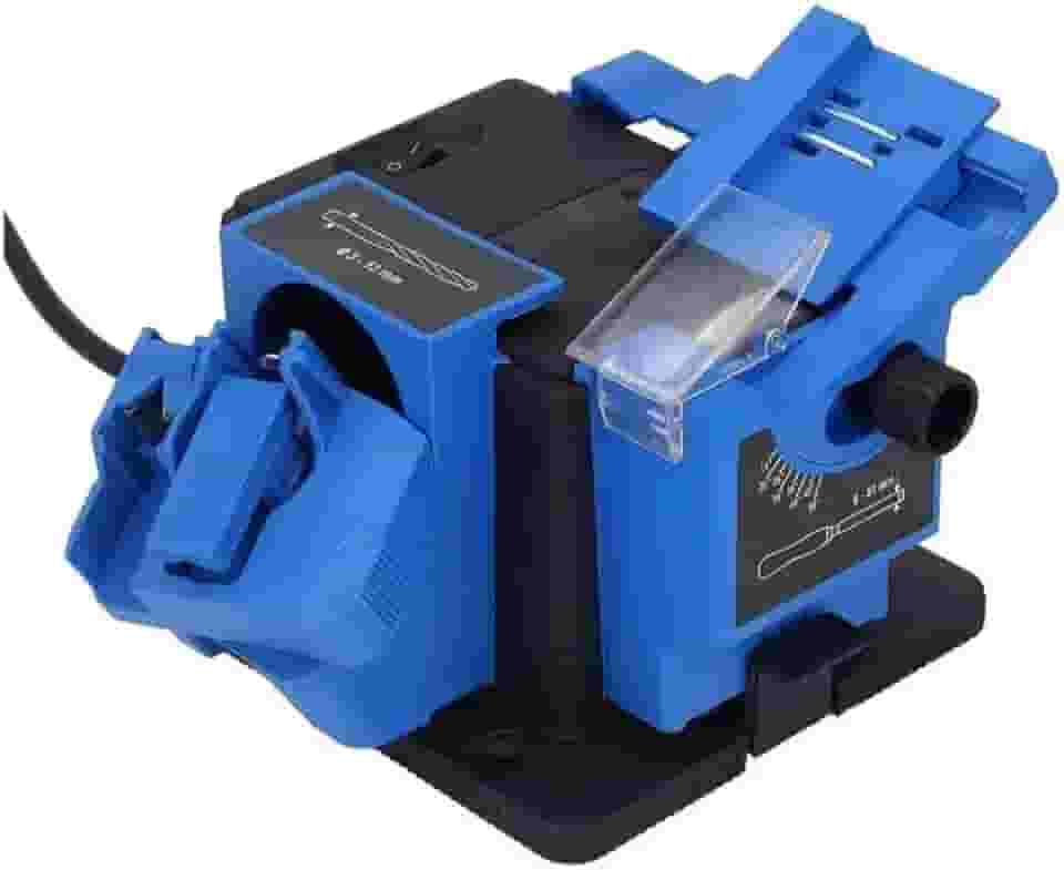 Afiador Elétrico Multifuncional, 65W, 6000 rpm para Facas, Brocas e Tesouras - Ajustável 15°-50°com Magnética - Ideal para Cozinha, Oficina e Casa (110V)