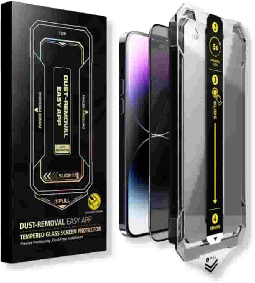 Película de Proteção com Aplicador Compatível para Iphone Anti Impacto Resistênte Transparente 3D SafeCare (15 Pro Max)