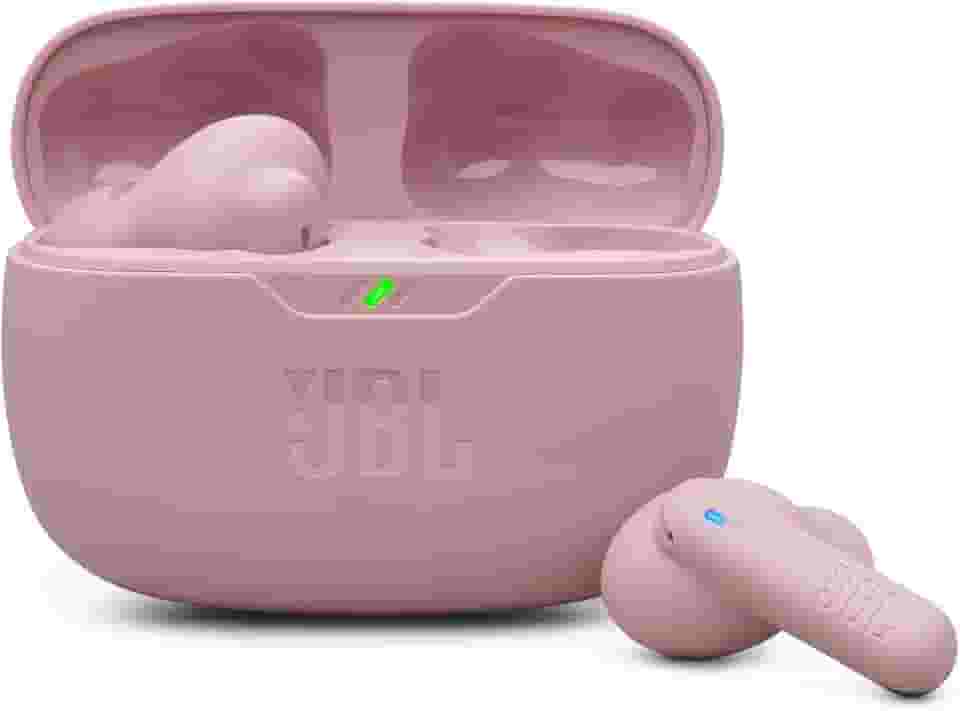 JBL, Fone de Ouvido Sem Fio, JBL, Bluetooth, Wave Beam 2, Intra Auricular, Sem Fio, Resistente À Água e Poeira - Rosa