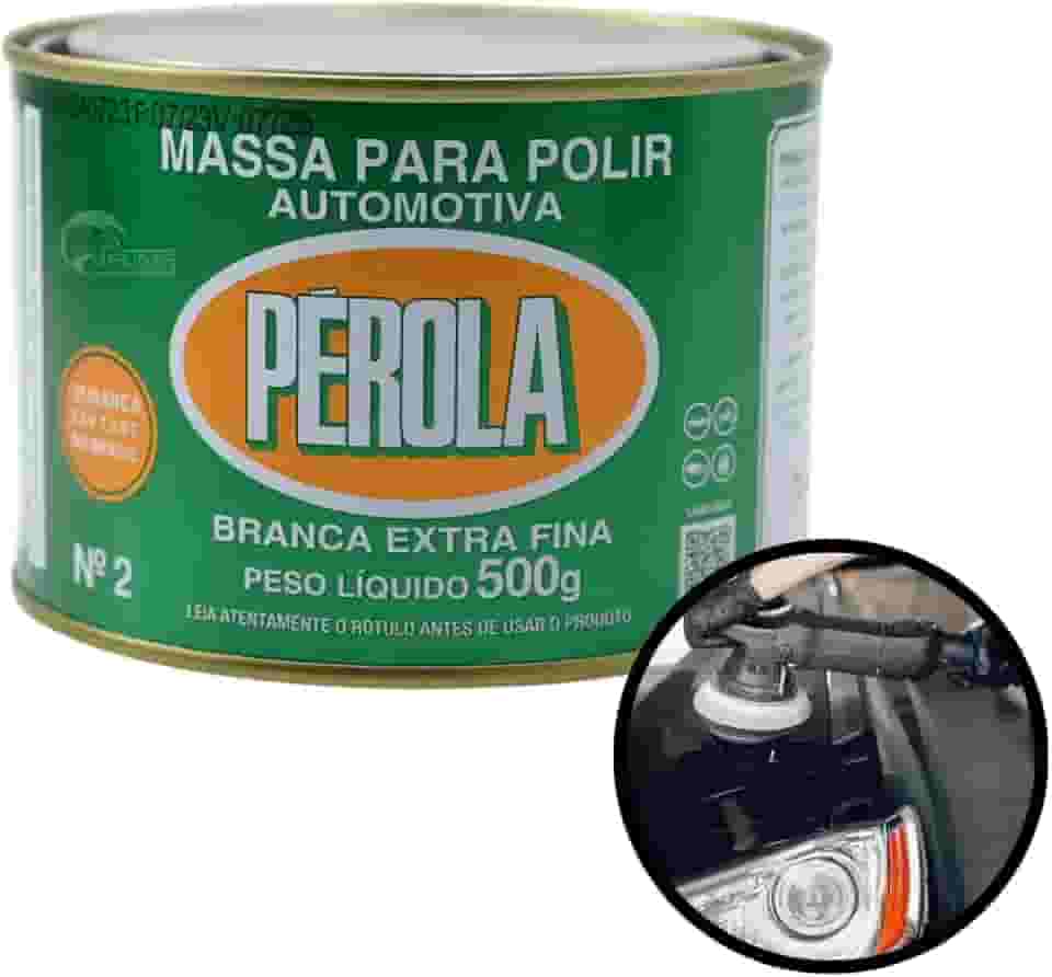 Perola Massa Para Polir Base Solvente 500 Grs