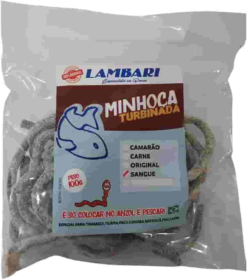 Isca Minhoca Turbinada Pronta Para Pesca De Tilápia Lambari