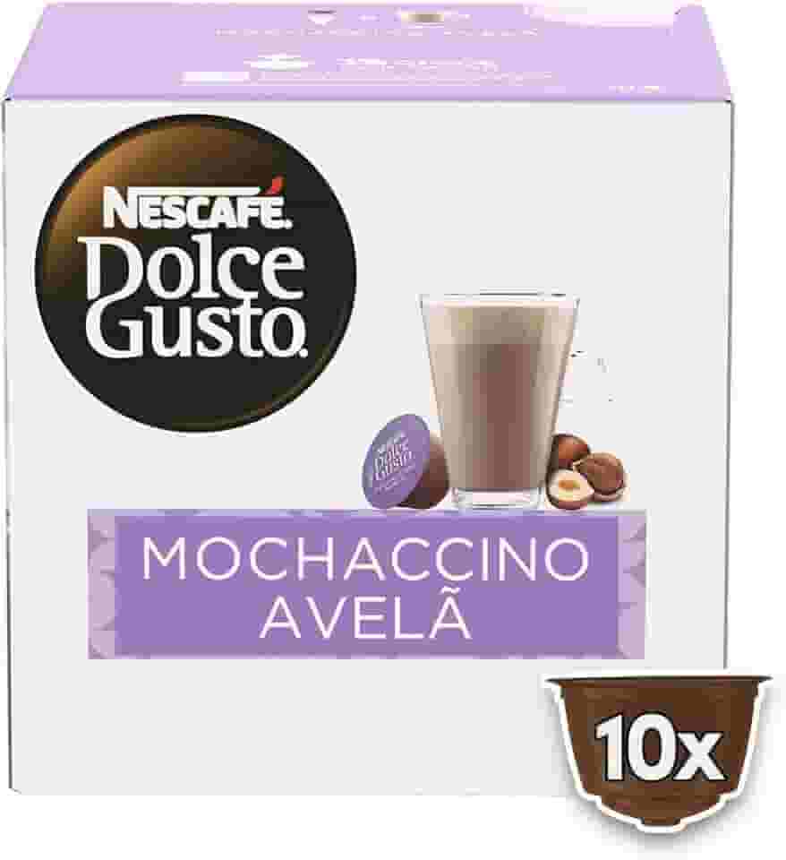 Dolce Gusto Mochaccino Em Cápsula Avelã Nescafé Caixa 170G 10 Unidades